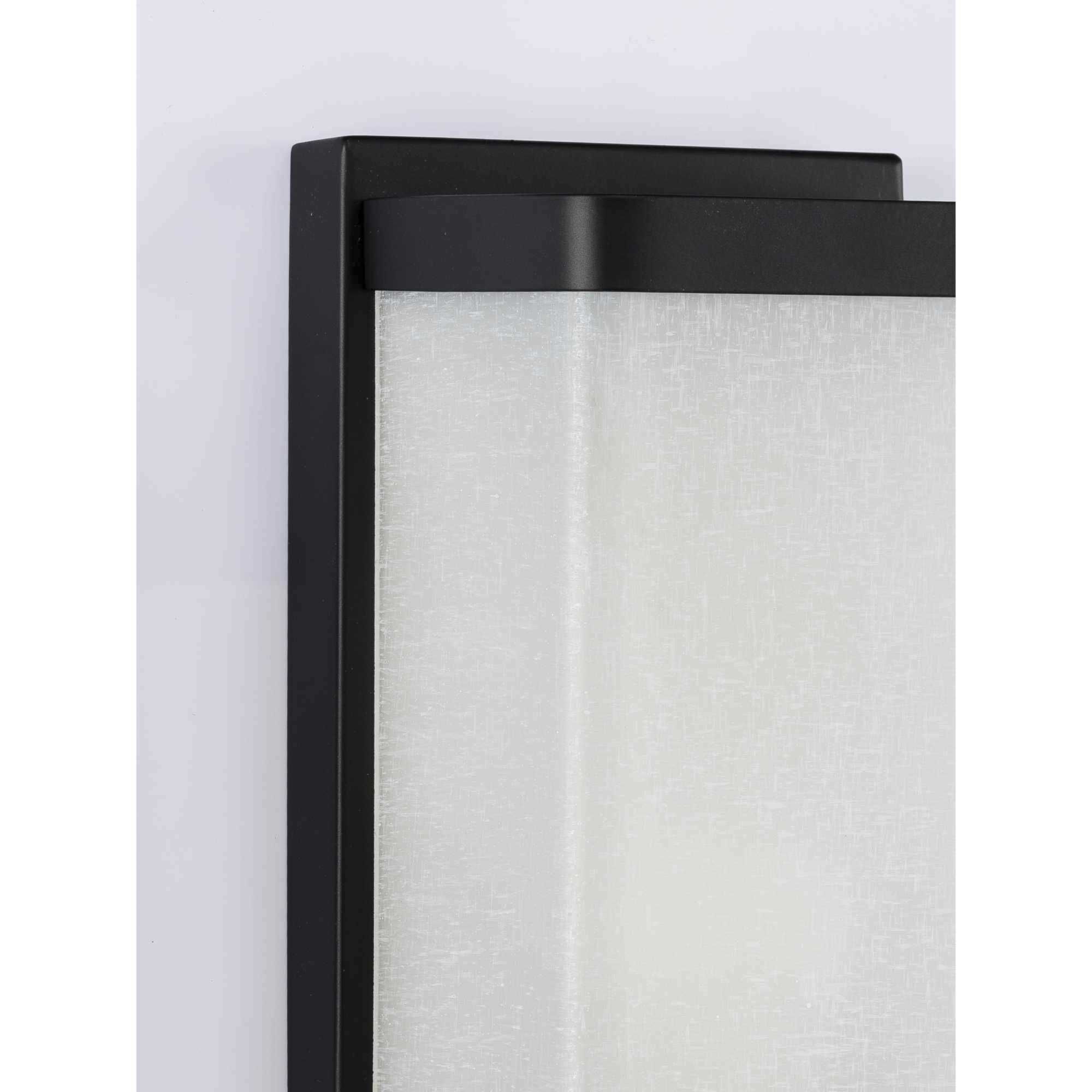 Linen Glass 1 Light 6 inch Matte Black Wall Sconce Wall Light