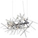 Icicle 9 Light 18 inch Chrome Chandelier Ceiling Light