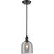 Edison Bella 1 Light 5.5 inch Matte Black Cord Hung Mini Pendant Ceiling Light