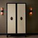 Soko Ivory and Ebony and Vintage Brass Cocktail Cabinet