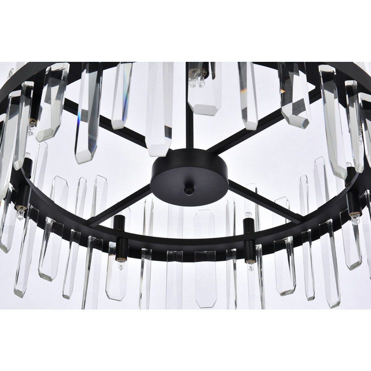 Serena 14 Light 25 inch Black Pendant Ceiling Light
