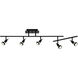 Viper 5 Light 120 Black Track Ceiling Light