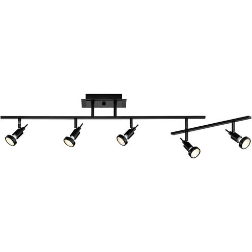 Viper 5 Light 120 Black Track Ceiling Light