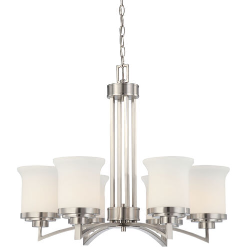 Harmony 6 Light 26 inch Brushed Nickel Chandelier Ceiling Light