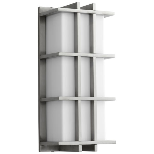 Telshor 1 Light 17 inch Satin Nickel Outdoor Wall Sconce