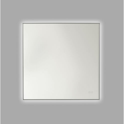 Cadre 30 X 30 inch Brushed Nickel Backlit Wall Mirror
