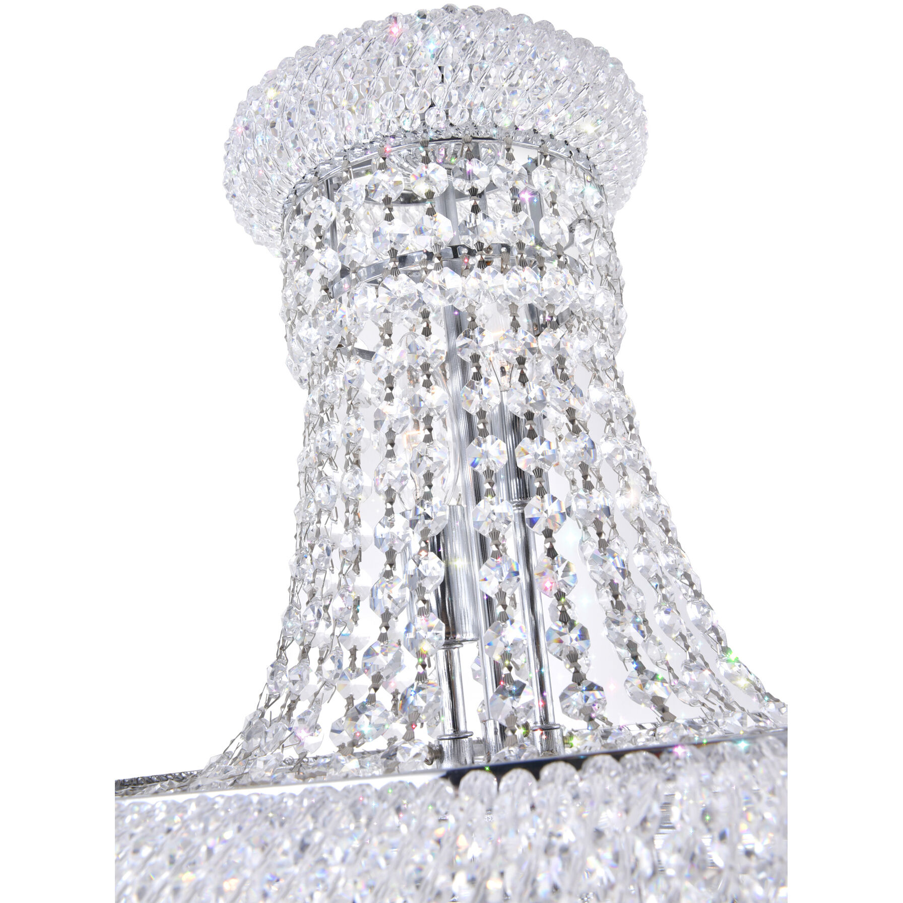 Empire 8 Light 18 inch Chrome Down Chandelier Ceiling Light