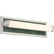 Yep Stratum 1 Light 17.5 inch Brushed Nickel with Persian Green Marble Vanity Light Wall Light