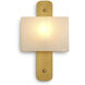 Melbourne 1 Light 9.84 inch Antique Brass and Alabaster Wall Lamp Wall Light