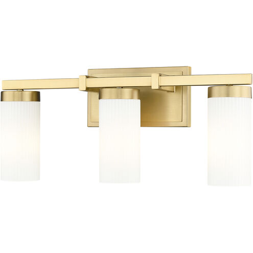 Danica 3 Light 20.5 inch Modern Gold Bath Vanity Light Wall Light