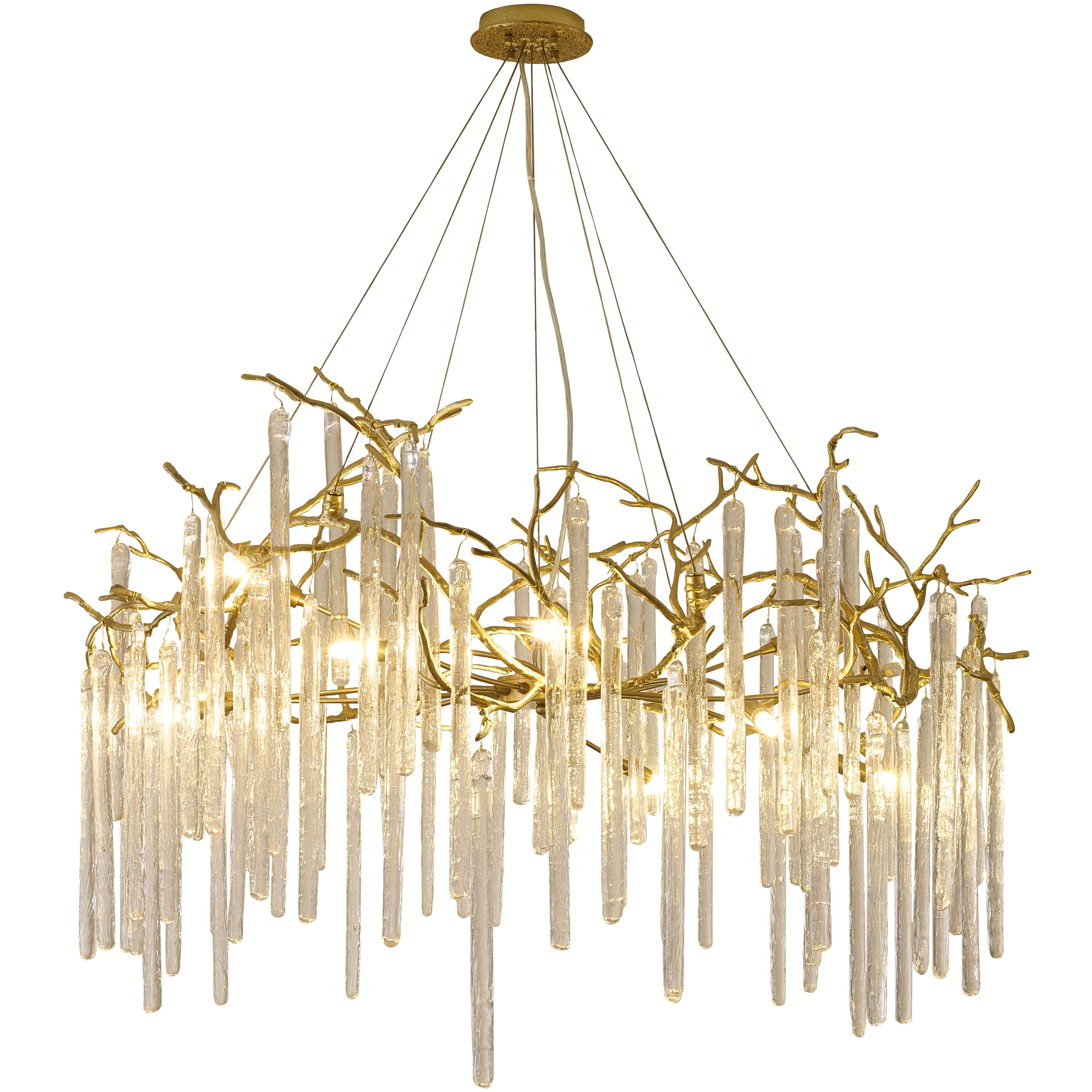 CC Series 12 Light 39.37 inch Brass Chandelier Ceiling Light