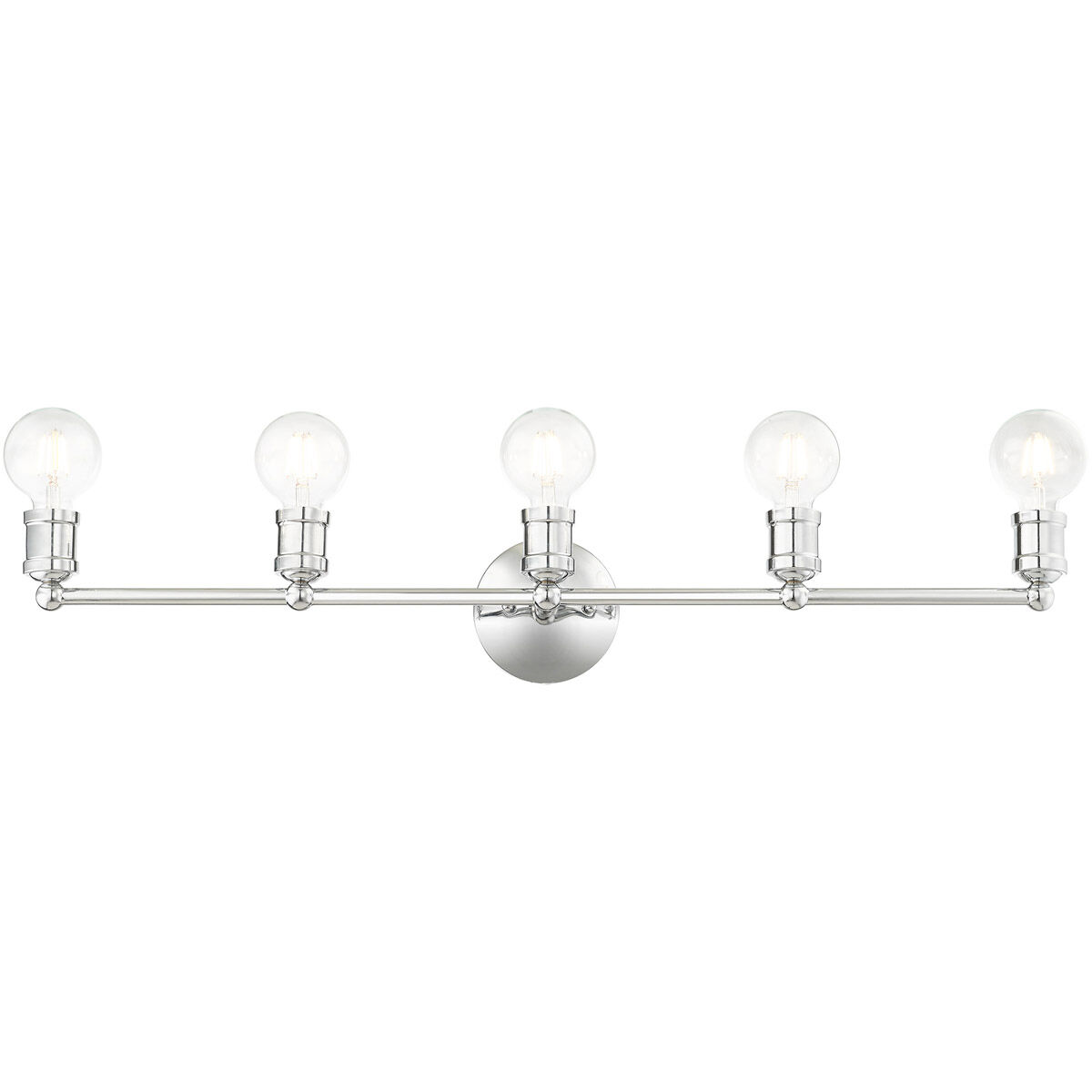 Lansdale 5 Light 34 inch Polished Chrome Vanity Sconce Wall Light