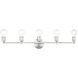 Lansdale 5 Light 34 inch Polished Chrome Vanity Sconce Wall Light