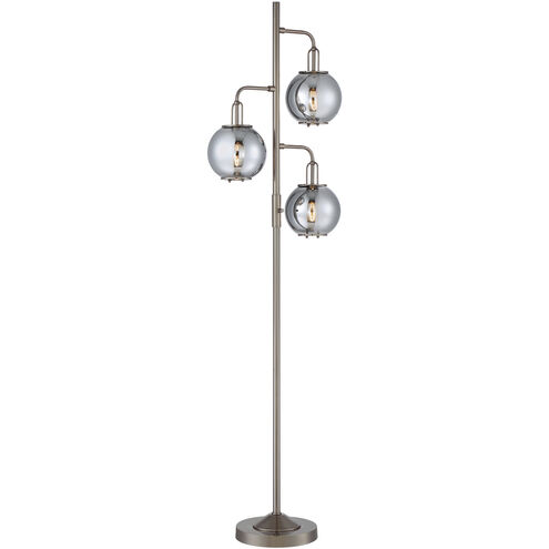 Kaira 72 inch 40.00 watt Gun Metal Floor Lamp Portable Light