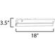 CounterMax 5K 120 LED 18 inch White Under Cabinet