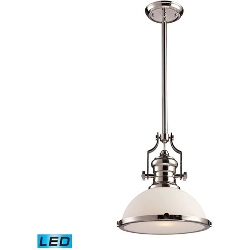 Chadwick LED 13 inch Polished Nickel Pendant Ceiling Light