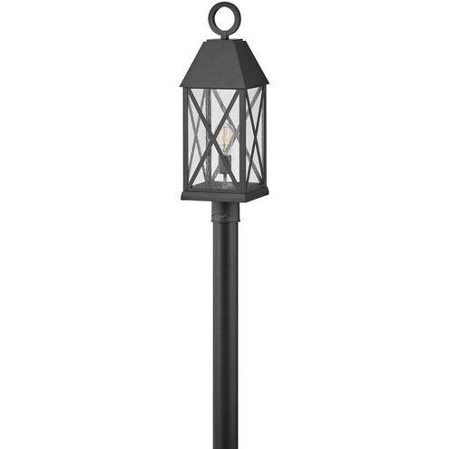 Briar LED 25 inch Museum Black Outdoor Post Mount Lantern