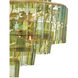 Sommelier 8 Light 27 inch Dark Contemporary Gold Leaf Chandelier Ceiling Light