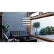 Constellation Cosmic Cube LED 20.5 inch Satin Brass Chandelier Ceiling Light in 3000K, White Optical Acrylic, 10 FT. Cord