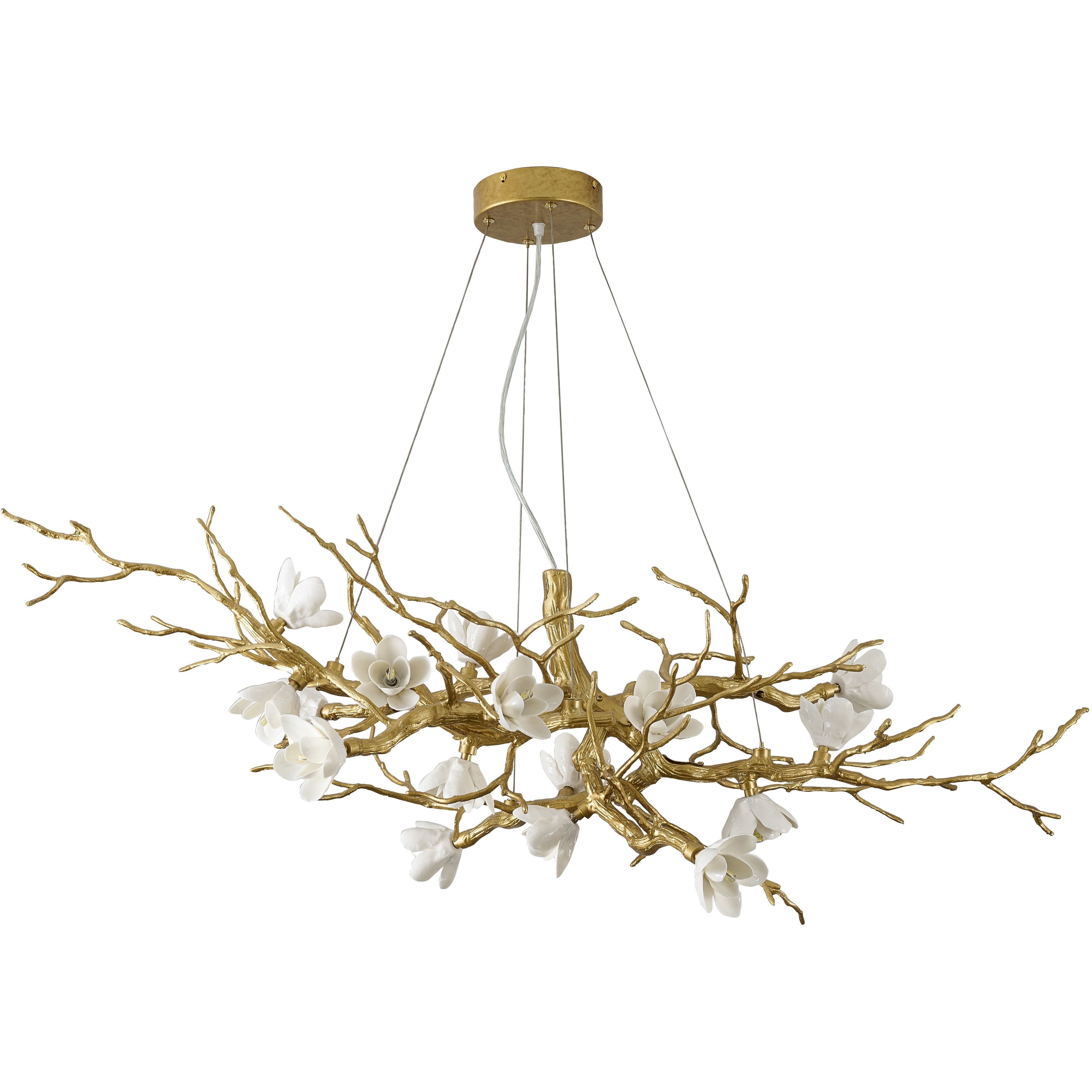 CC Series 16 Light 23.62 inch Brass Chandelier Ceiling Light