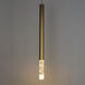 Diaphane LED 1.5 inch Gold Single Pendant Ceiling Light