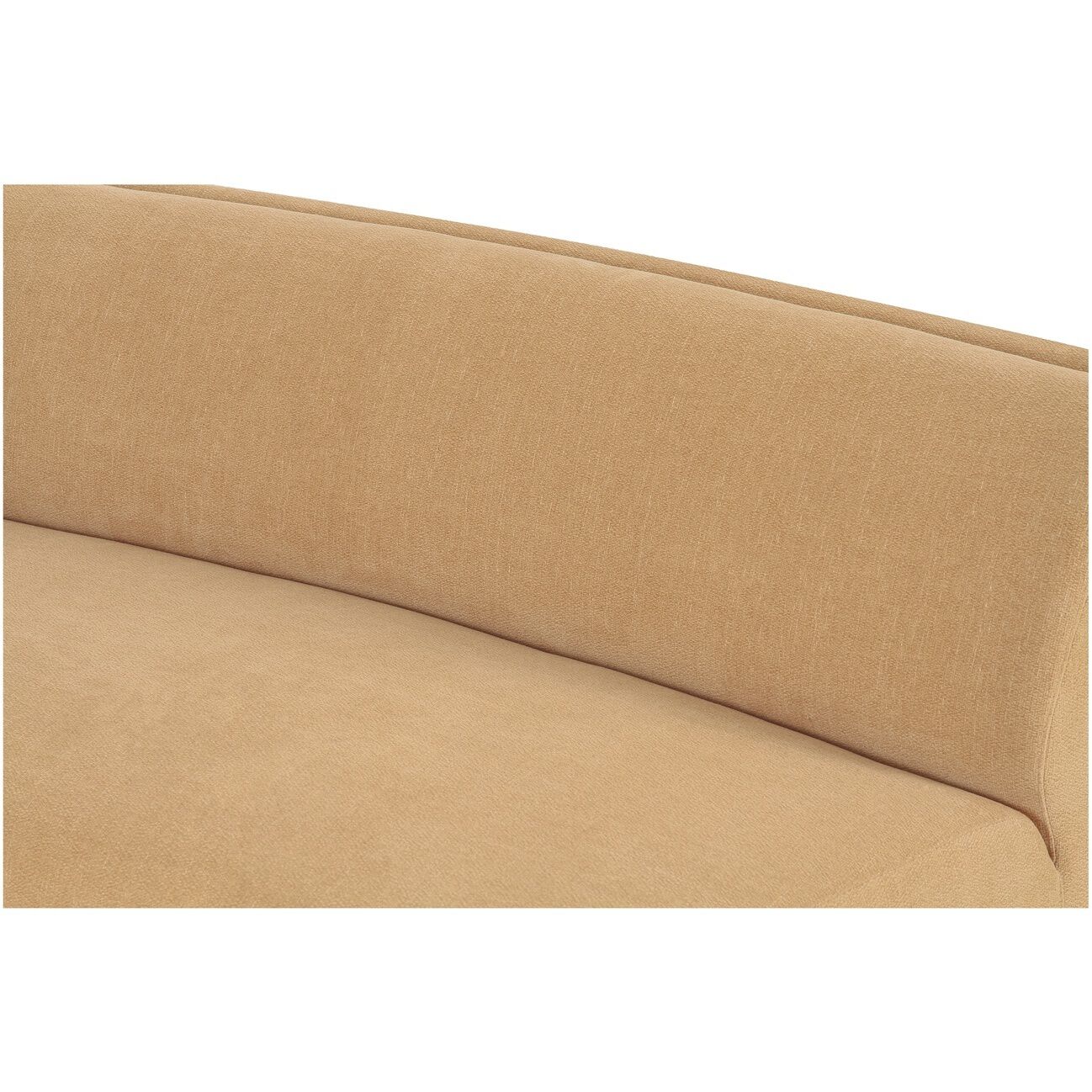 Naomi Yellow Convex Modular Sectional, 2 Piece