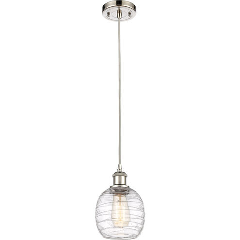 Ballston Belfast LED 6 inch Polished Nickel Mini Pendant Ceiling Light