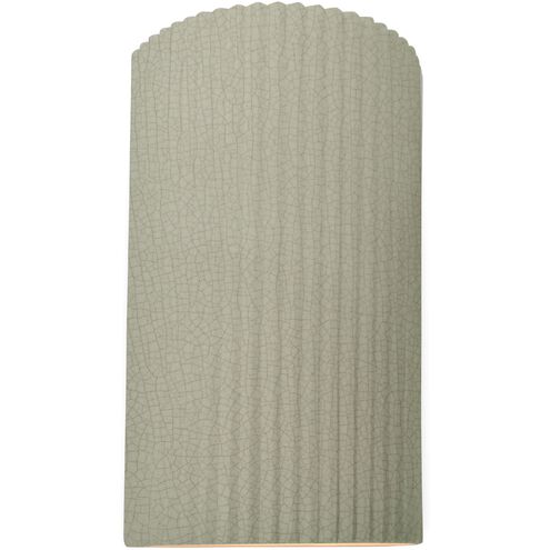 Ambiance LED 7.75 inch Celadon Green Crackle ADA Wall Sconce Wall Light