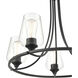 Ashford 5 Light 25 inch Matte Black Chandelier Ceiling Light