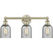 Caledonia 3 Light 23 inch Antique Brass Bath Vanity Light Wall Light in Charcoal