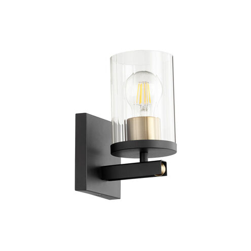 Empire 1 Light 5 inch Noir with Aged Brass Wall Mount Wall Light