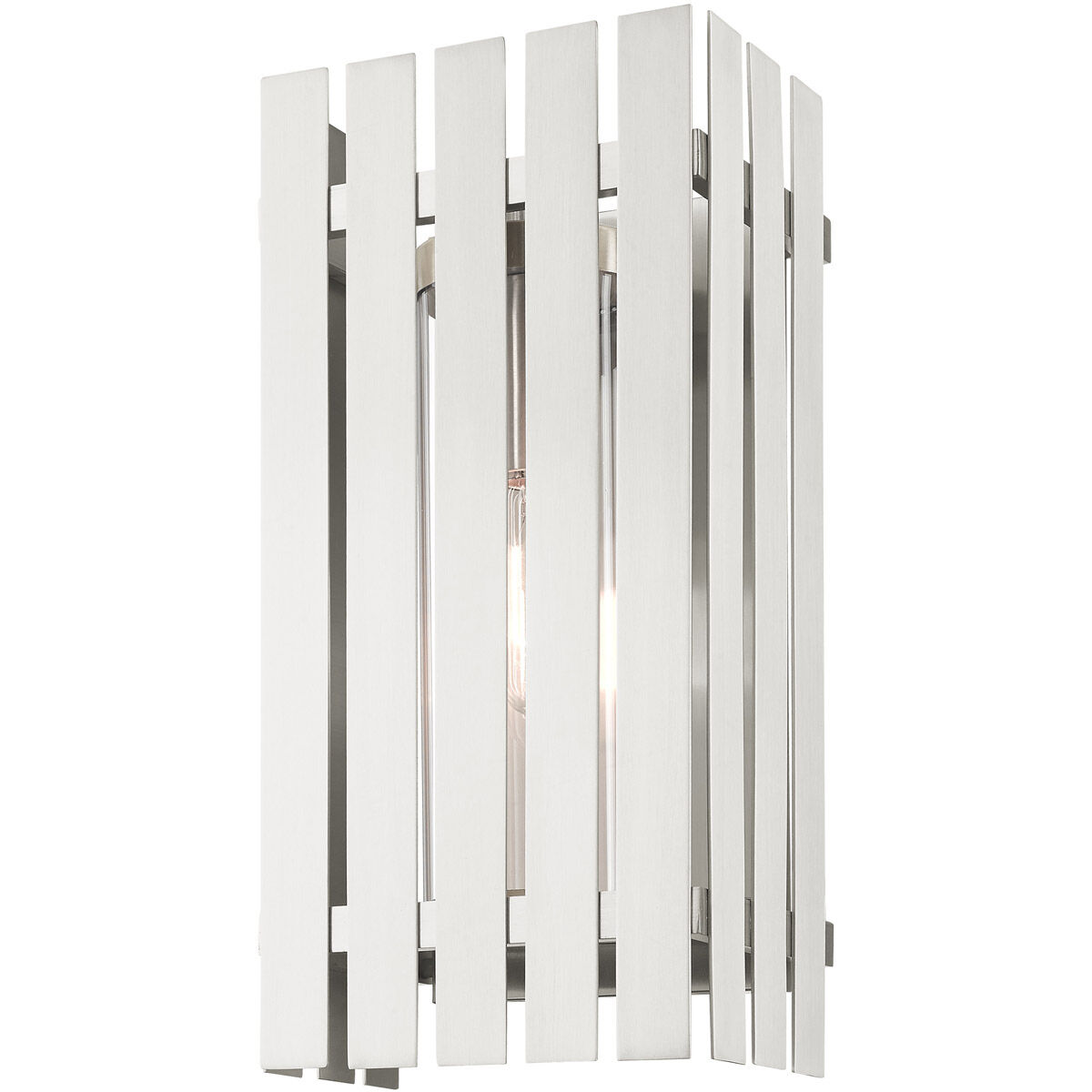 Greenwich 1 Light 17 inch Brushed Nickel Outdoor Wall Lantern