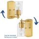 Adley 1 Light 5 inch Satin Brass Bath Vanity Wall Light