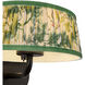 Alora Mood Scout 2 Light 8.13 inch Matte Black and Green Linen Wall/Vanity Light Wall Light