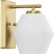 Copeland 1 Light 7 inch Brushed Gold Bath Light Wall Light