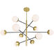 Compass LED 38 inch Medallion Gold Down Chandelier Ceiling Light