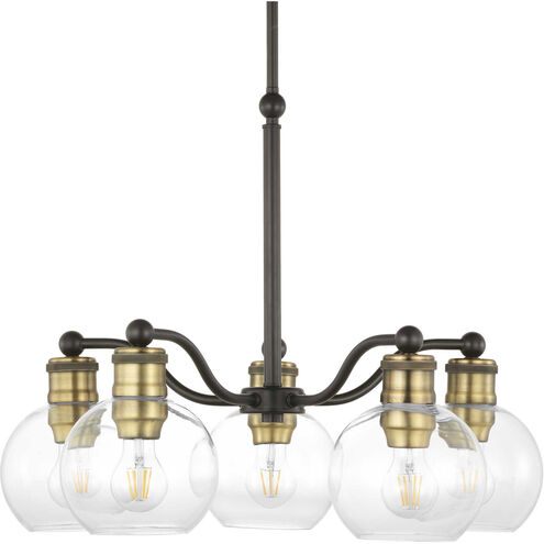 Hansford 5 Light 25 inch Antique Bronze Chandelier Ceiling Light