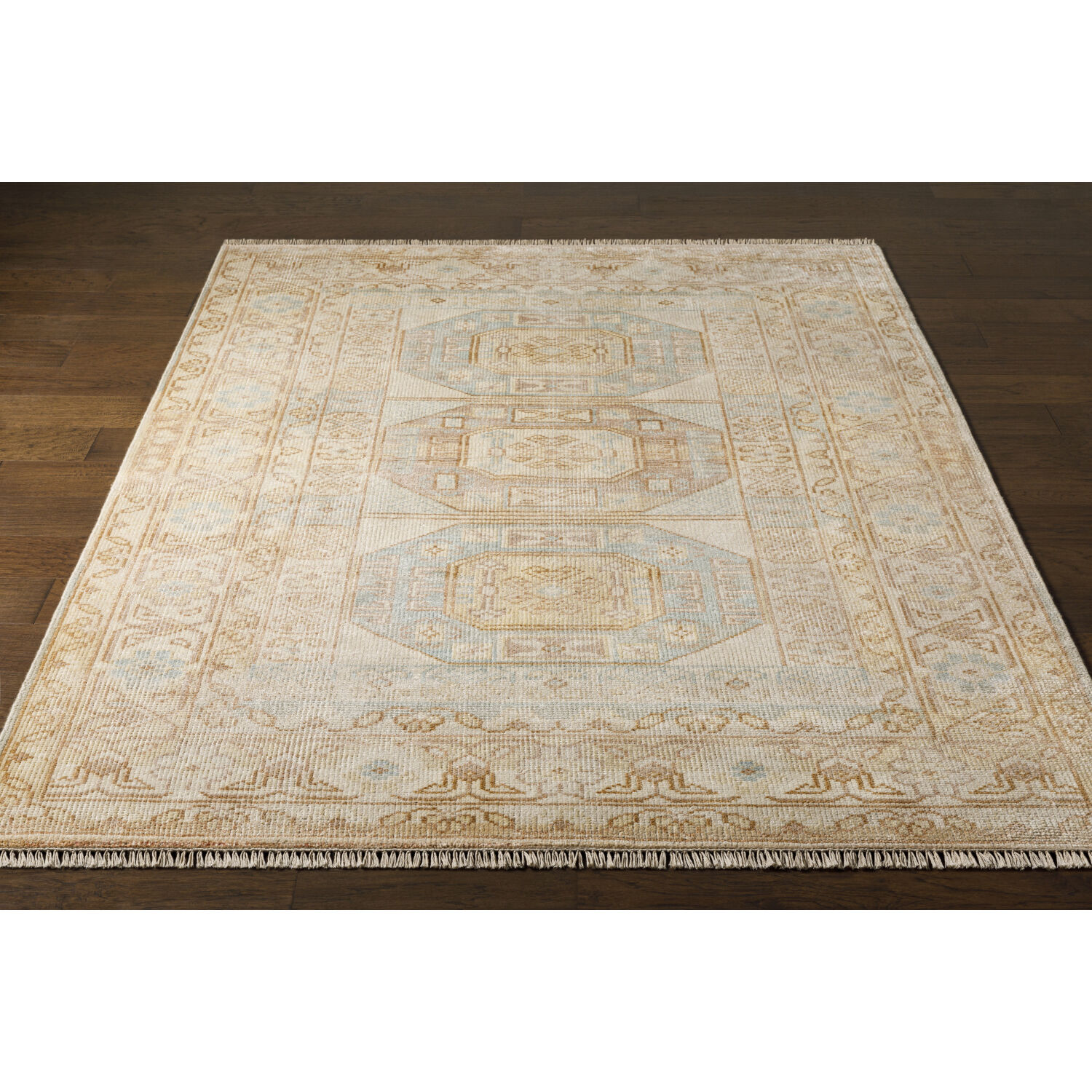 Anadolu 168 X 120 inch Ice Blue Rug, Rectangle