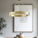 Kensington Pendant Ceiling Light in Vintage Brass