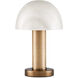 La Gravite 11 inch 60 watt Natural and Brass Table Lamp Portable Light
