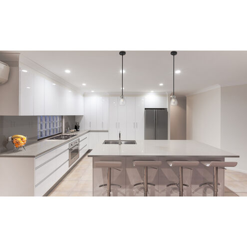 Kraken 1 Light 5.25 inch Matte Black and Brushed Nickel Pendant Ceiling Light