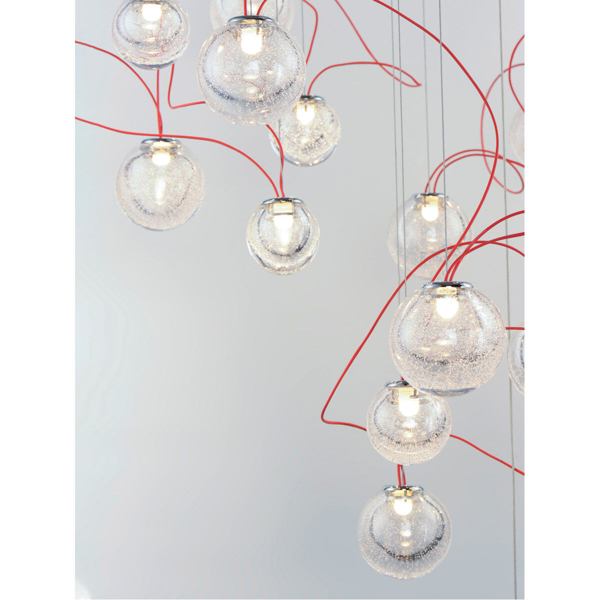 Bobble LED 31.5 inch Polished Chrome Multi-Light Pendant Ceiling Light