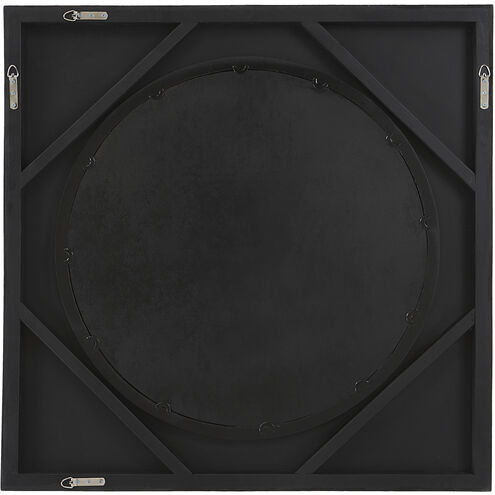 Hillview 40 X 40 inch Black Stain with Natural Wood Grain Mirror