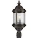 Ashmore 3 Light 24 inch Antique Bronze Outdoor Post Lantern