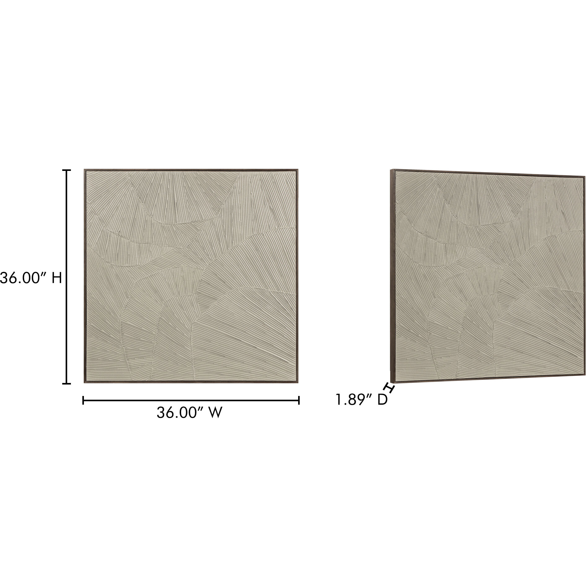 Flutter 36 X 36 inch Painting, Framed