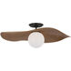 Windsor Smith Mahalo LED 22 inch Bronze Semi-Flush Mount Ceiling Light in Natural Oak
