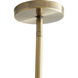 Filamento 6 Light 42 inch Antique Brass Chandelier Ceiling Light, Laura Kirar