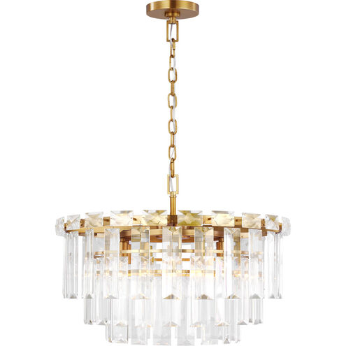 C&M by Chapman & Myers Arden 10 Light 24.13 inch Burnished Brass Chandelier Ceiling Light