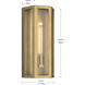Berens 1 Light 16 inch Natural Brass Outdoor Wall Light