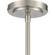 Astoria 3 Light 23 inch Brushed Nickel Chandelier Ceiling Light
